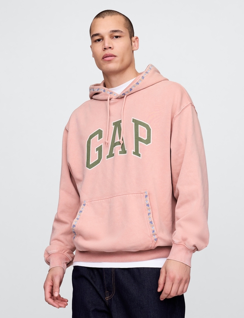 VintageSoft Oversized Logo Hoodie