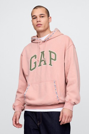 VintageSoft Oversized Logo Hoodie