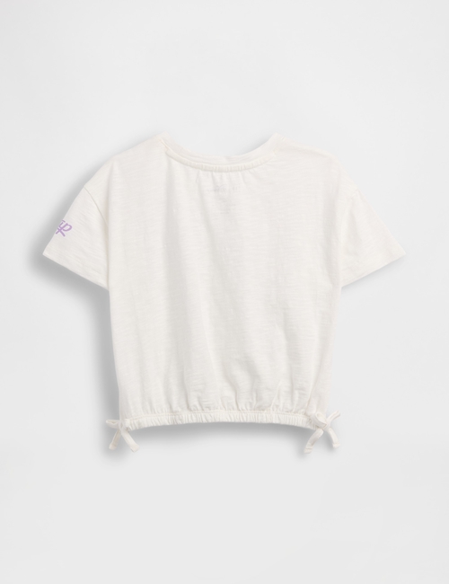 DIS SS BOW GRAPHIC CHARACTER TEE - APRIL