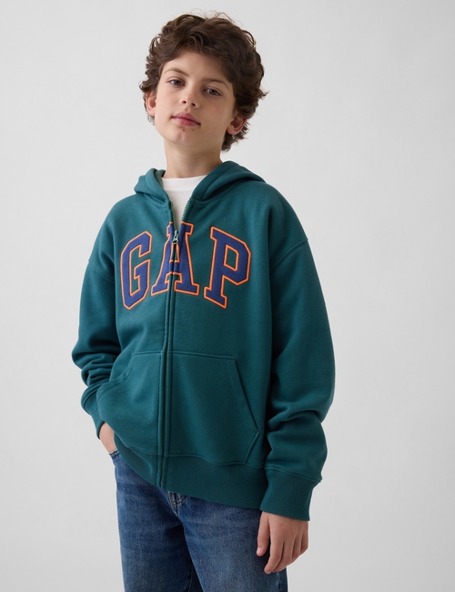 Kids Relaxed Gap Logo French Terry Zip Hoodie