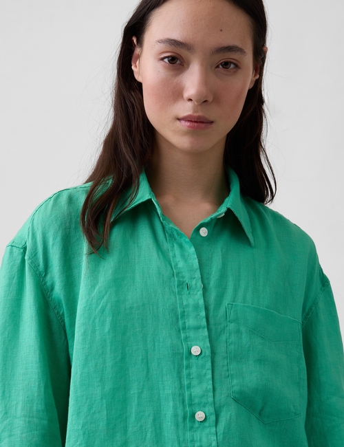 100% Linen Oversized Shirt