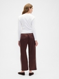 Relaxed Straight-Leg Stripe Satin Pants