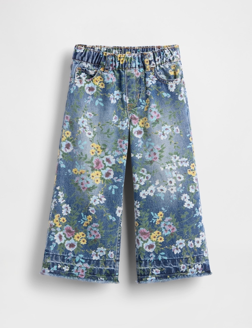 Baby & Toddler Floral Pull-On Baggy Jeans