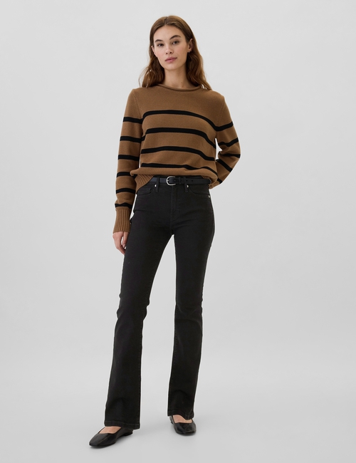 Mid Rise Baby Boot Jeans
