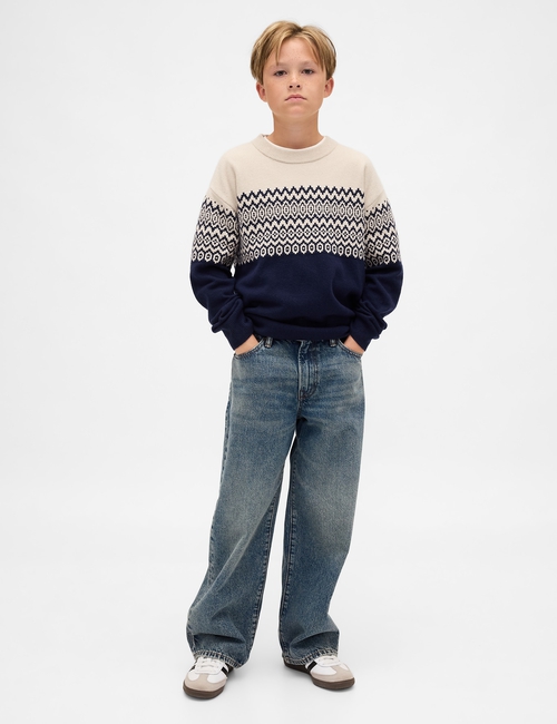 Kids CashSoft Relaxed Crewneck Sweater