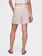 365 High Rise Linen-Blend Shorts