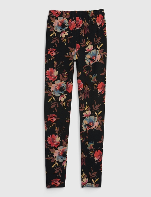Kids Cotton Floral Leggings