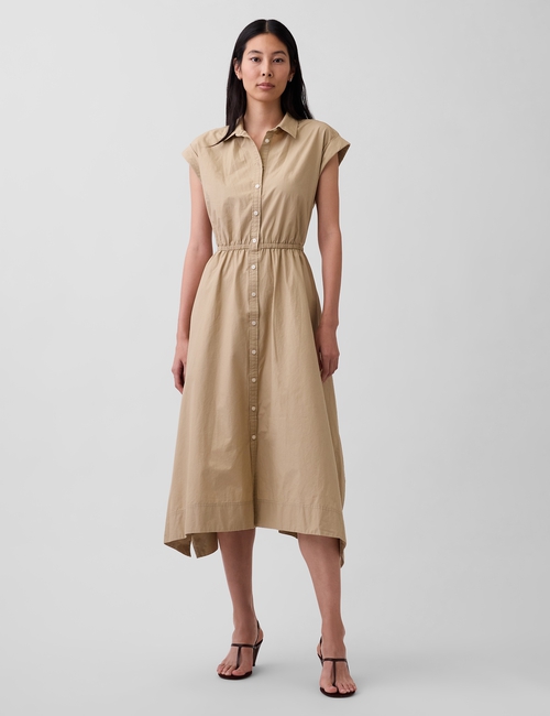 Poplin Handkerchief Shirtdress