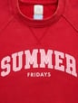 GAP X SUMMER FRIDAYS LOGO TERRY FLEECE LOGO CREW
