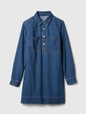 Western Denim Mini Shirtdress