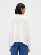 Oversized Pointelle Turtleneck