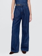 365 High Rise UltraSoft Denim Pleated Trousers