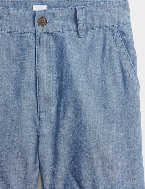 5" High Rise Chambray Shorts