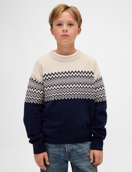 Kids CashSoft Relaxed Crewneck Sweater