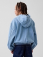 Kids Denim Relaxed Hooded Jacket