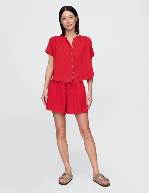 Cotton Gauze Easy Shorts