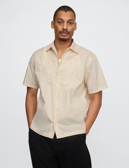 Eyelet Poplin Shirt
