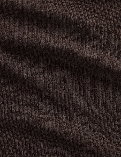 High-Neck Sheer Sweater