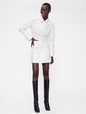 GAP STUDIO CROPPED PATENT MOTO JACKET