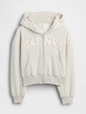 Kids VintageSoft Oversized Logo Zip Hoodie
