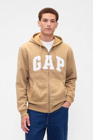 Relaxed Gap Logo Zip Hoodie