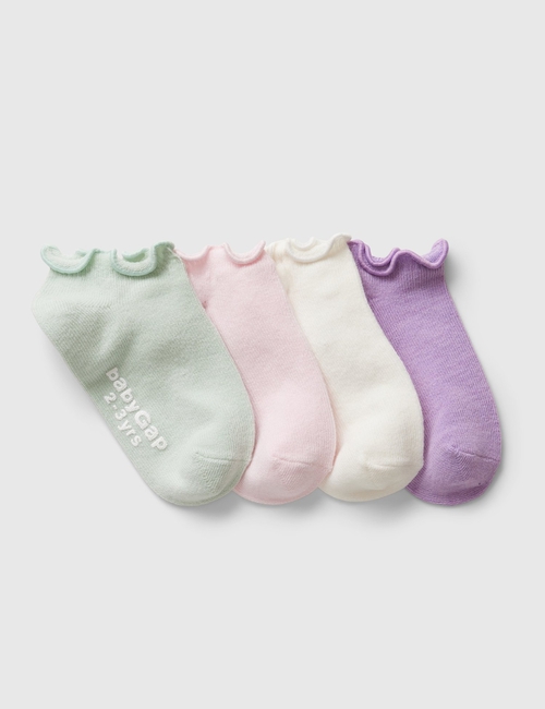 Toddler No-Show Socks (4-Pack)