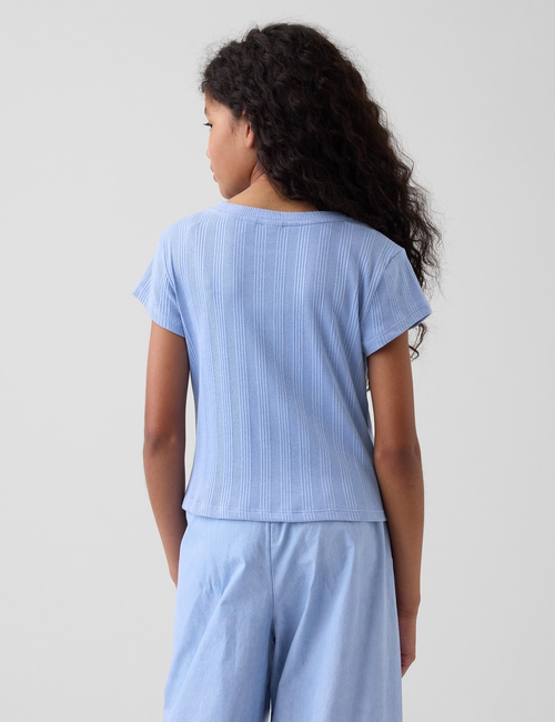 Kids Variegated Rib Fitted T-Shirt