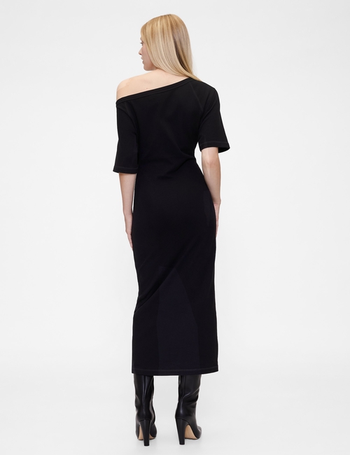 GapStudio Jersey Off-Shoulder Midi Dress