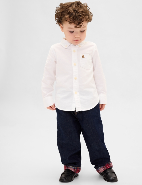 Baby & Toddler Flannel-Lined Baggy Jeans