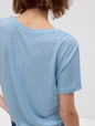 Linen-Blend T-Shirt