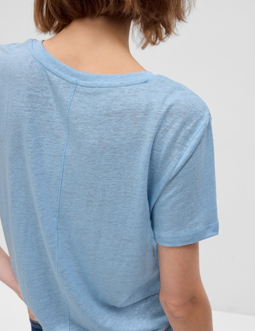Linen-Blend T-Shirt