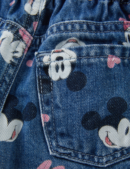 babyGap | Disney Mickey Mouse and Minnie Mouse Paperbag Mom Jean Shorts