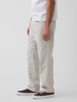 Linen-Cotton Relaxed Straight Pants