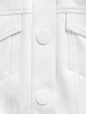 GAP STUDIO CROPPED PATENT MOTO JACKET