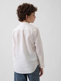 Kids Linen-Cotton Banded Collar Shirt