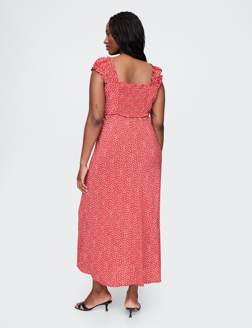 Crepe Sweetheart Maxi Dress