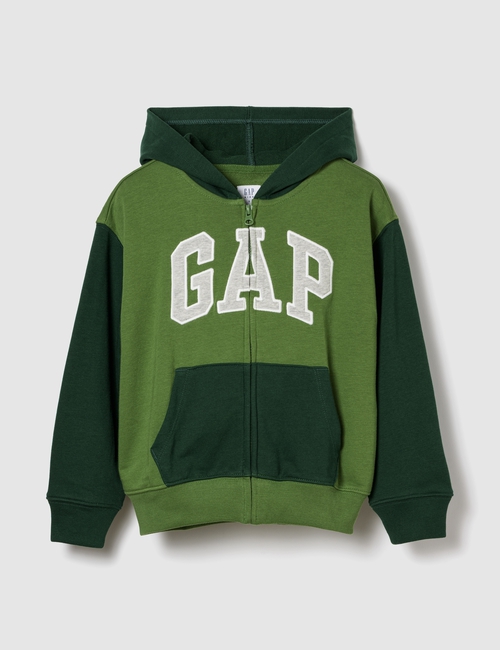 Kids Relaxed Gap Logo Colorblock Zip Hoodie
