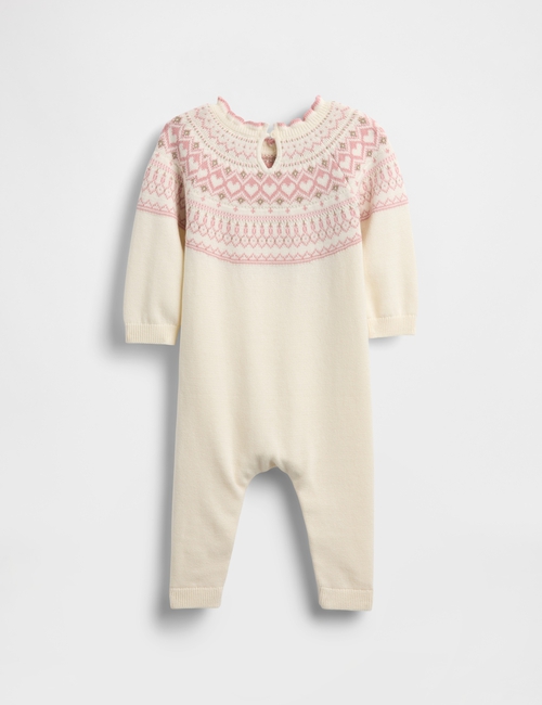Baby Fair Isle Sweater One-Piece