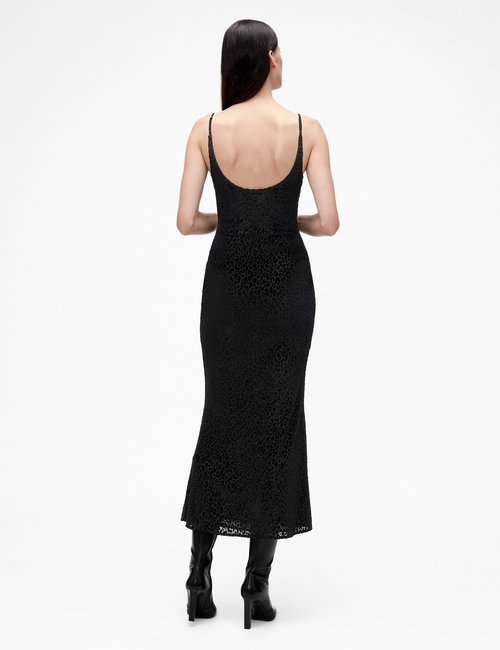 GAP STUDIO BURNOUT VELVET SLIP GOWN