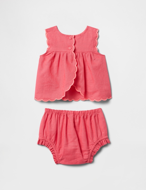 Baby Linen-Cotton Outfit Set