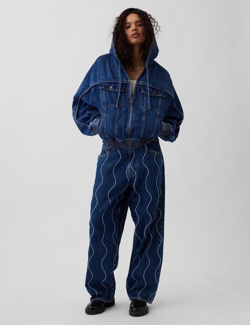 Gap × HFR Denim Zip Hoodie by Daveed Baptiste