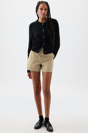 5" Mid Rise Downtown Khaki Shorts