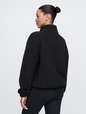 Relaxed Recycled Sherpa Quarter-Snap Sweatshirt