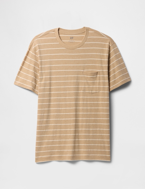 Textured Stripe Original Pocket T-Shirt