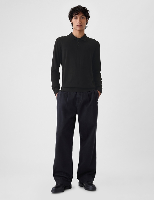 Merino Polo Sweater