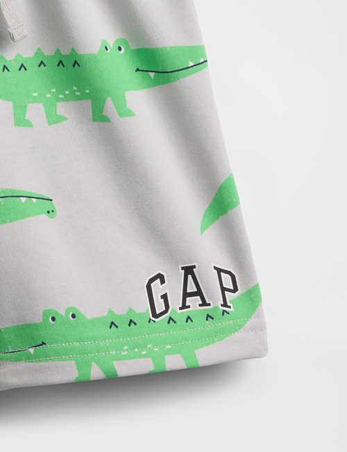 babyGap Relaxed French Terry Logo Pull-On Shorts
