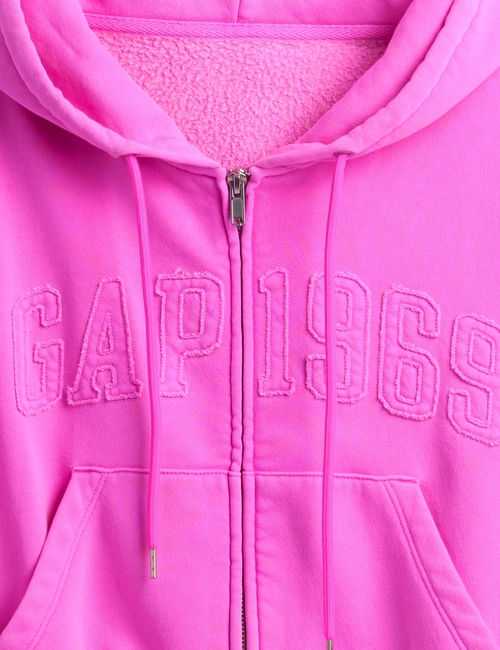VintageSoft 1969 Logo Zip Hoodie
