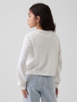 Kids Pointelle Cardigan Sweater