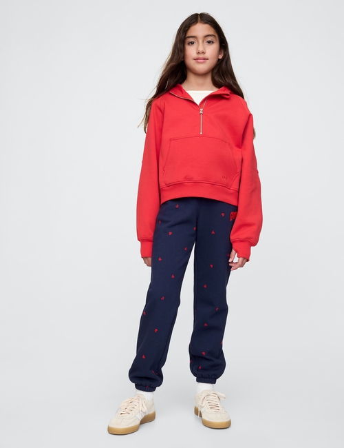 بنطال رياضي فضفاض بشعار جاب وطبعة يوم الحب للأطفال