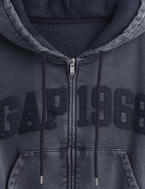 VintageSoft 1969 Logo Zip Hoodie